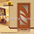 Porta de dobradura do PVC, porta de madeira, portas e janelas de PVC